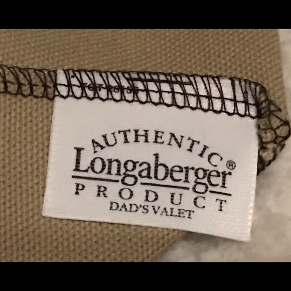 Longaberger “Dad’s Valet” in “Canvas” with Leather look trim - New in Package - Picture 6 of 6
